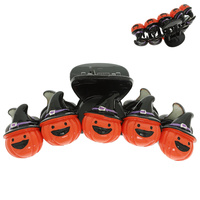 HALLOWEEN JACK O LANTERN HAIR CLAW CLIP